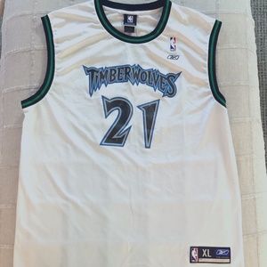 Vintage Men’s Kevin Garnett Minnesota Timberwolves Jersey XL White